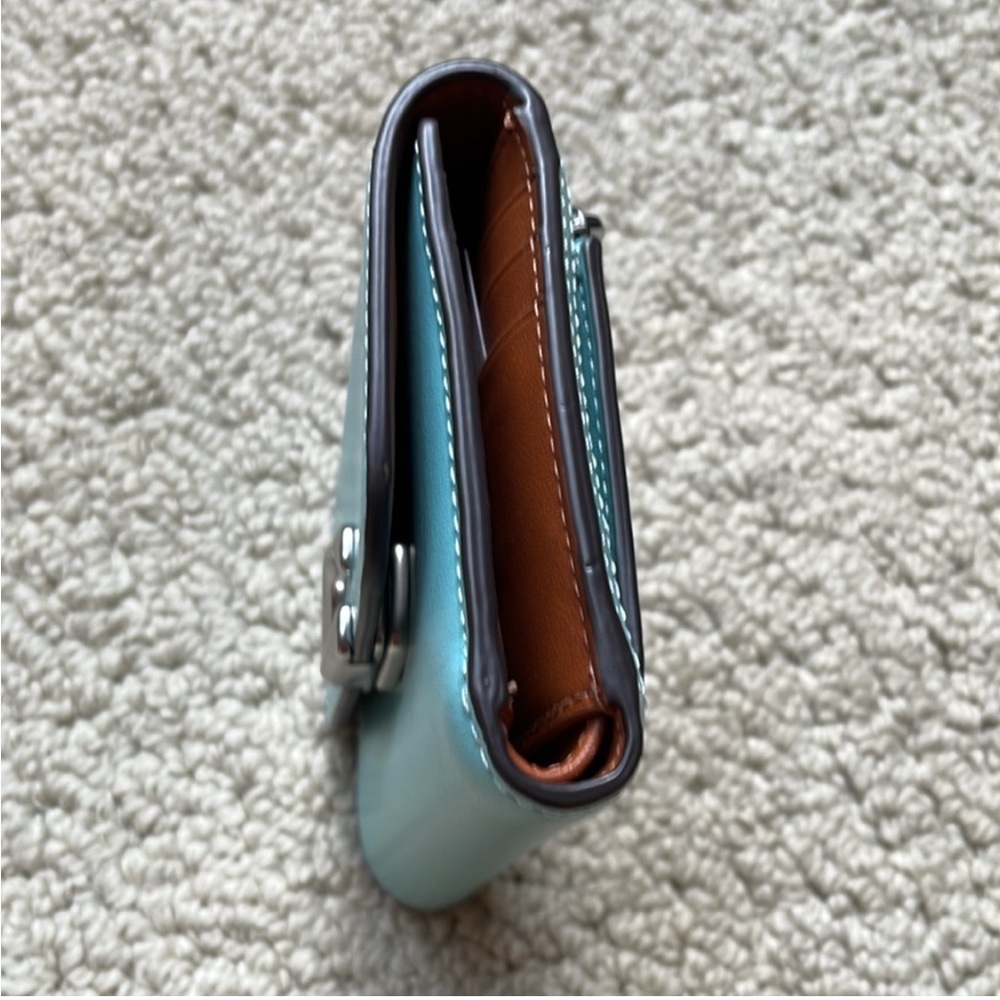 Coach Blue Leather Wallet - Picture 5 of 16